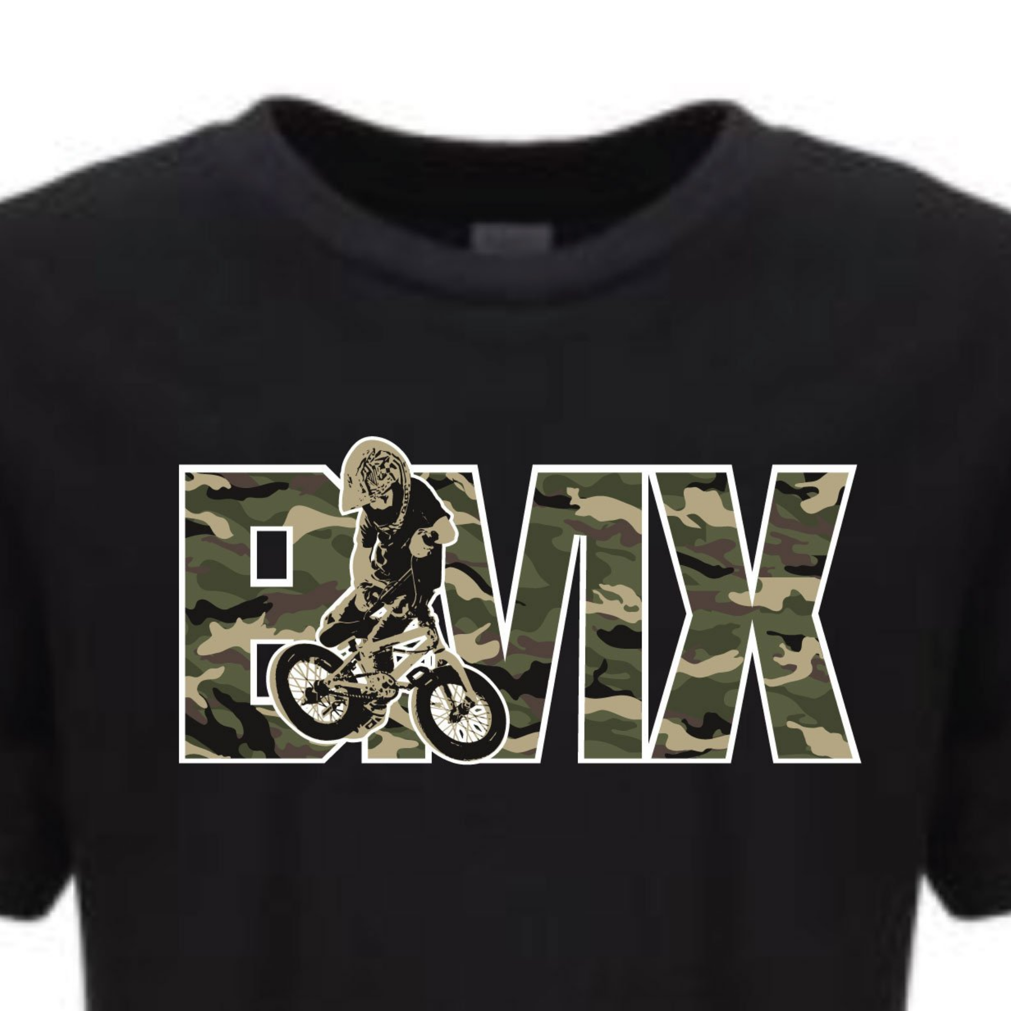 BMX Forest Camo BMX Bike TEE!