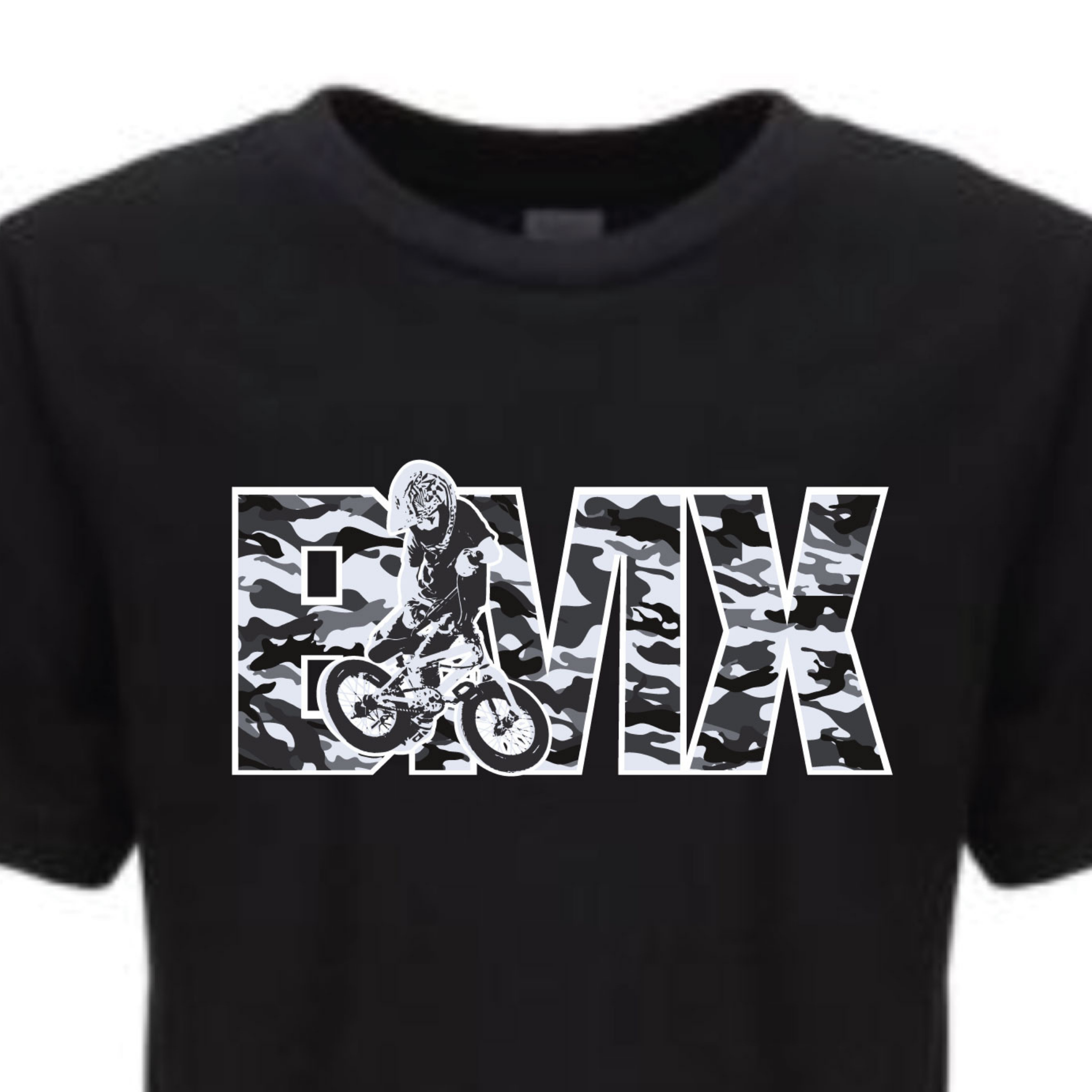 BMX Snow Camo BMX Bike TEE!