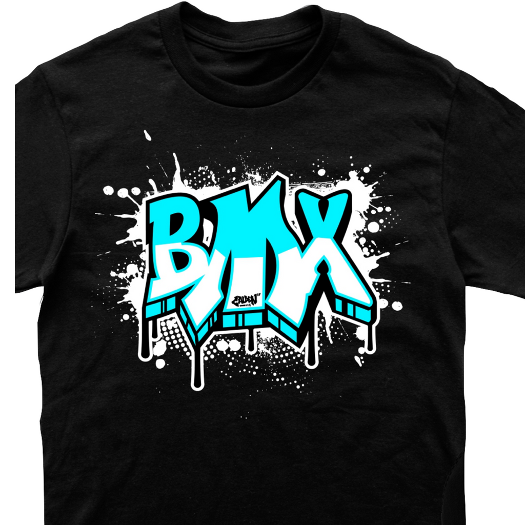 BMX Dripping Teal Graffiti Tee! *NEW!*