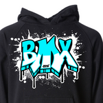 BMX Teal Dripping Graffiti Hoodie! *NEW!*